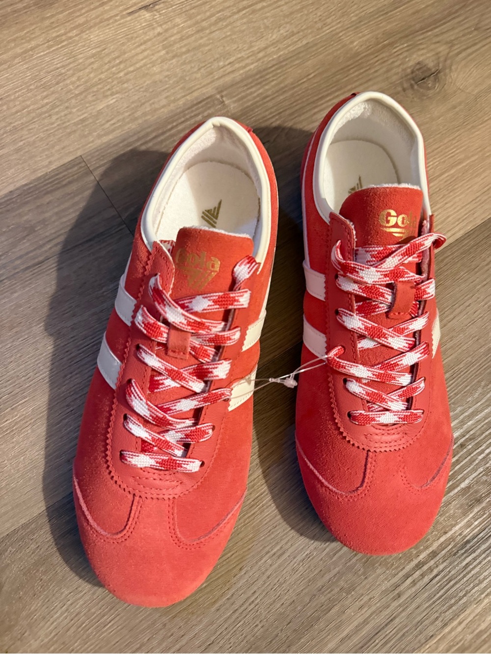 Gola Women's Coral Suede Sneakers with White Stripes - Picture 12 of 13